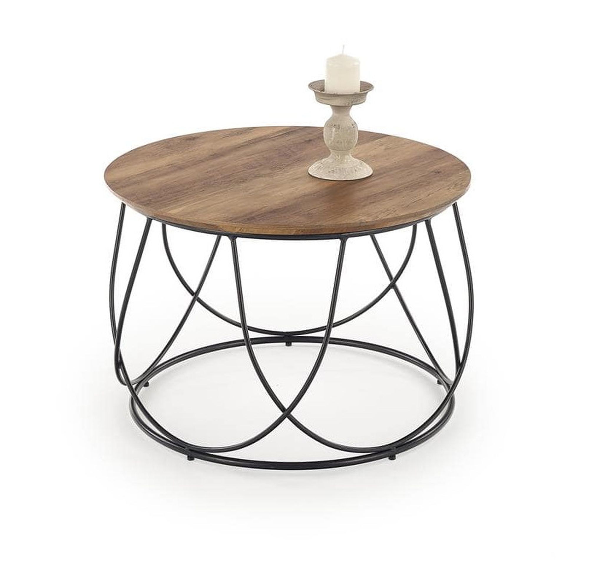 СТОЛ ЖУРНАЛЬНЫЙ NUBIRA - ОРЕХОВЫЙ/ЧЕРНЫЙ 60/41