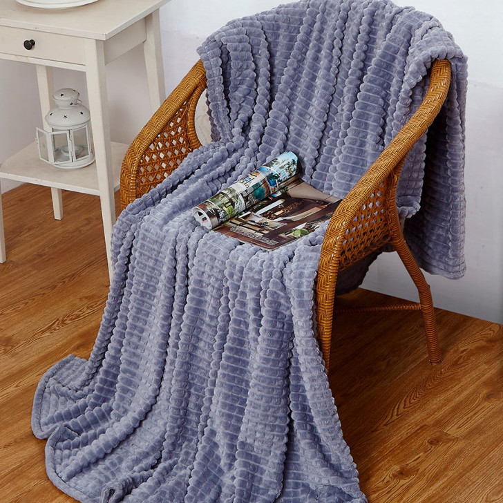 ПЛЕД PREMIUM-F - БАМБУК PLKV022 200*220 СЕР