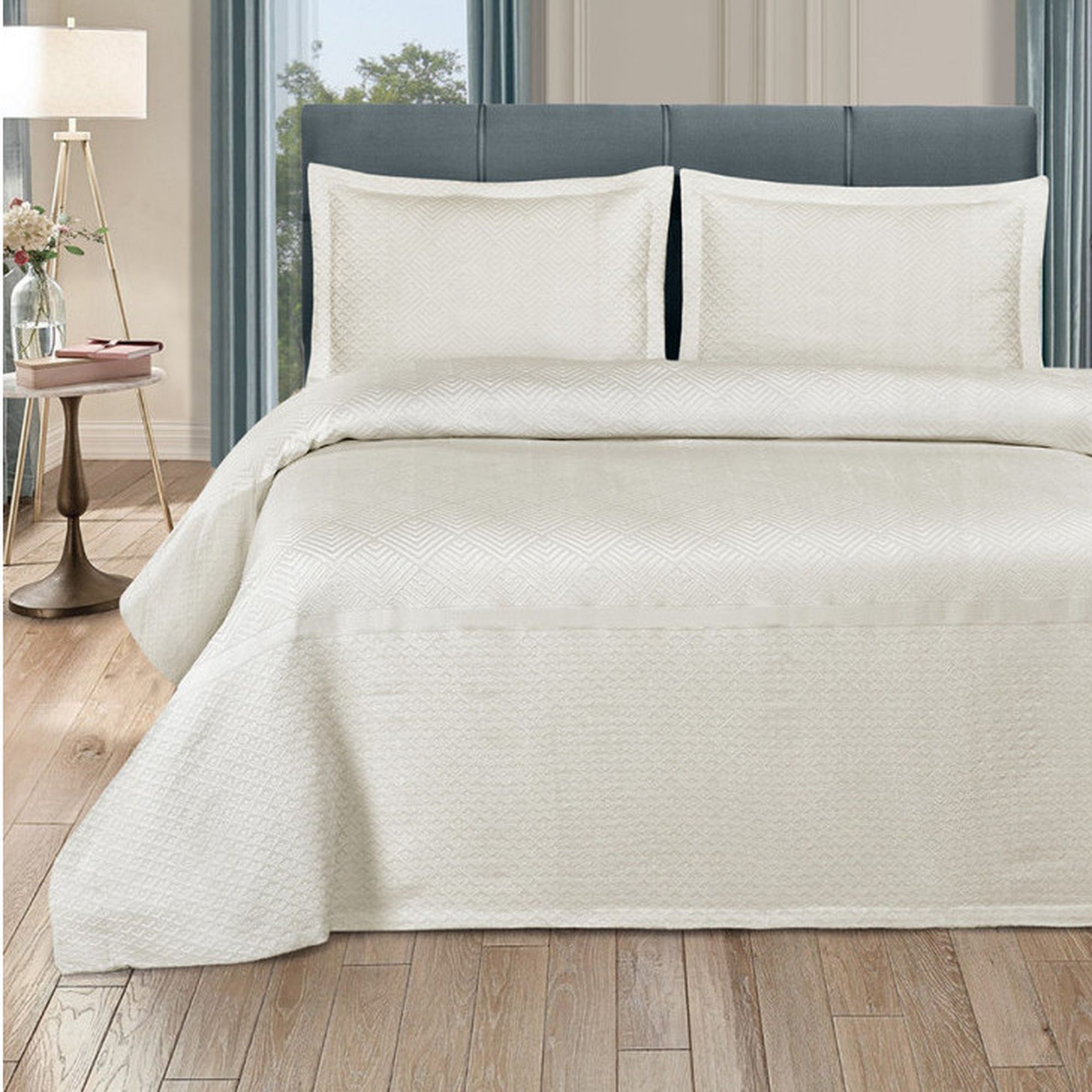 ПОКРЫВАЛО PREMIUM-F - KARNA AVRA 240X260 КРЕМОВЫЙ