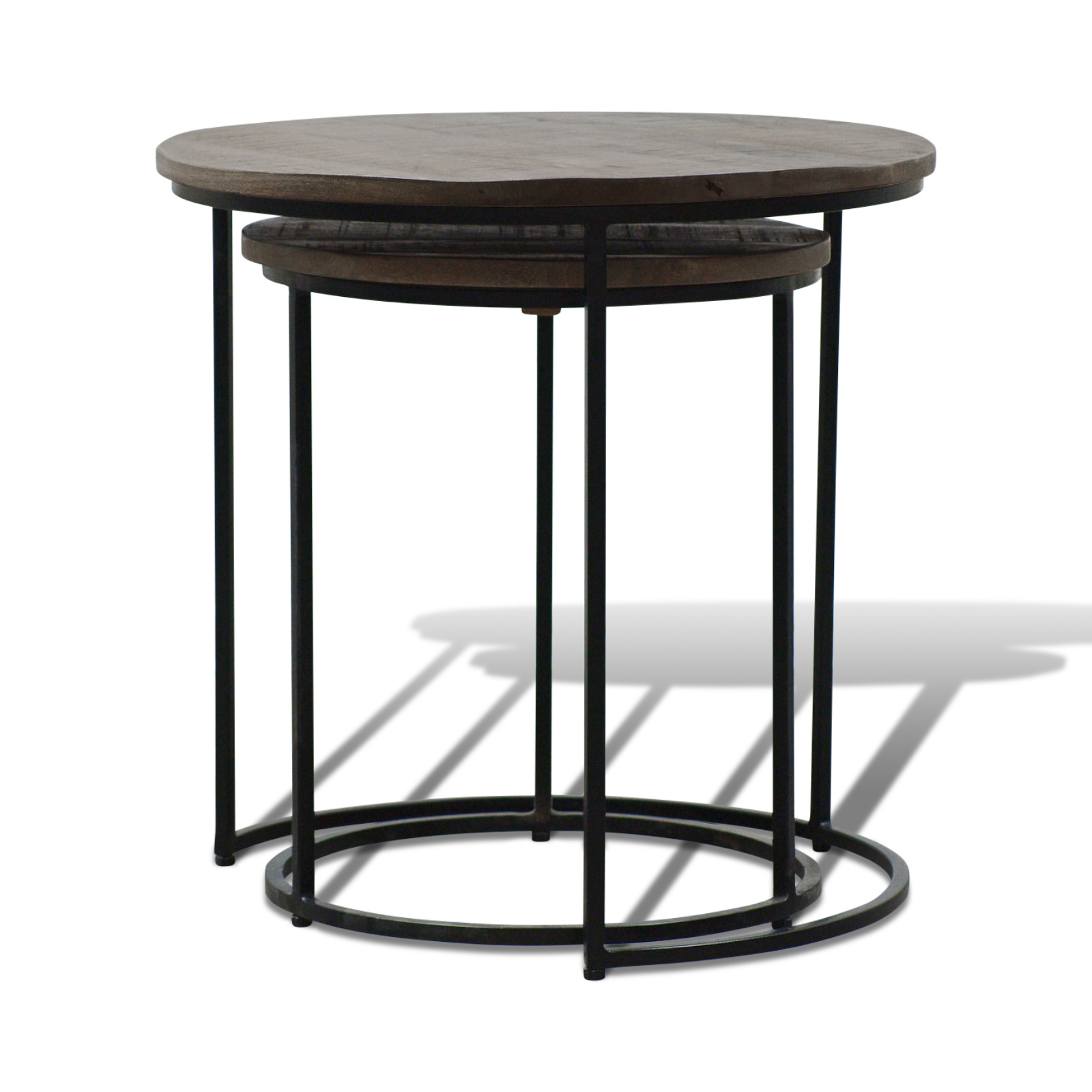 НАБОР СТОЛОВ AP LOFT - ИЗ МАССИВА 2В1/ПЛАТИНА