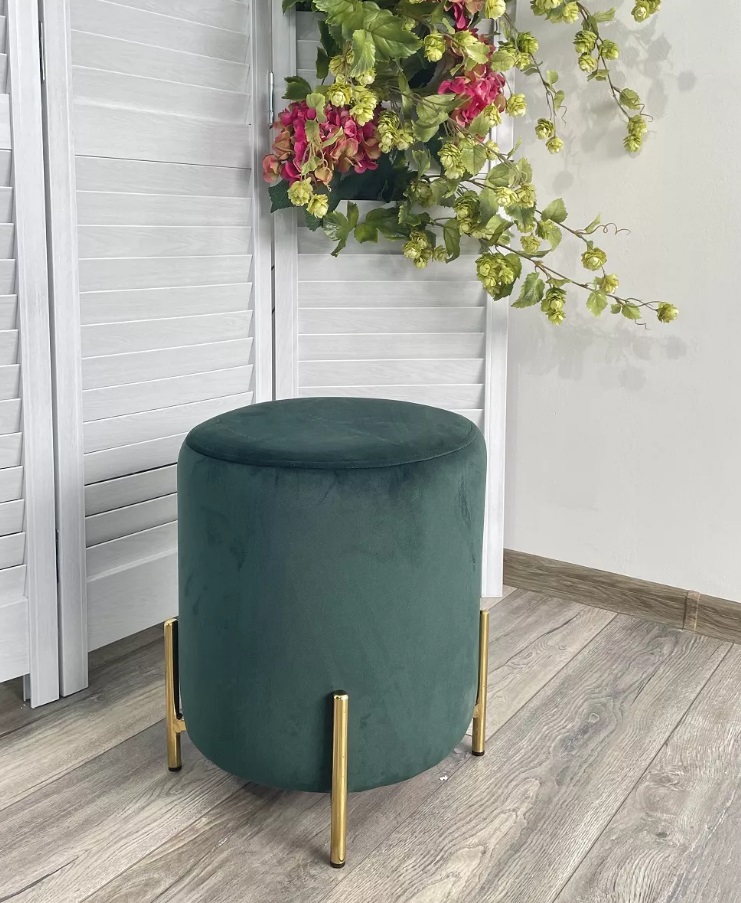 ПУФ RICE BLUVEL-78 GREEN / GOLD