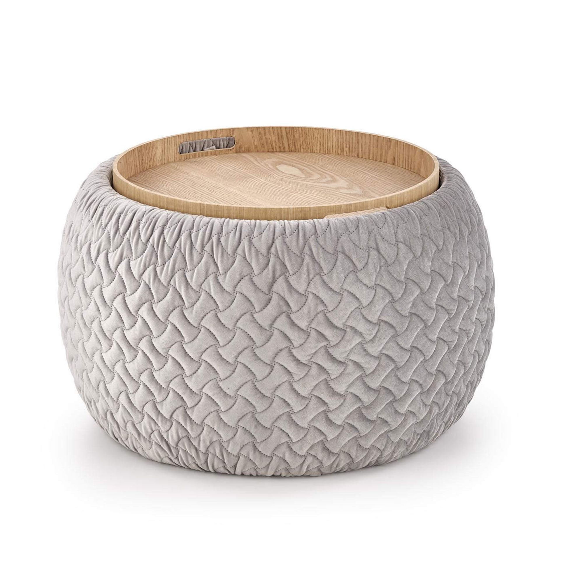 ПУФ BONO - СВЕТЛО-СЕРЫЙ