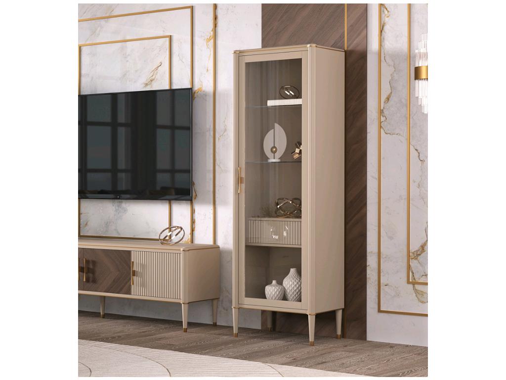 ВИТРИНА ВЕНЕЦИЯ-ТИМ - T-101R МЕЛАНЖ + ОРЕХ АМЕРИКАН