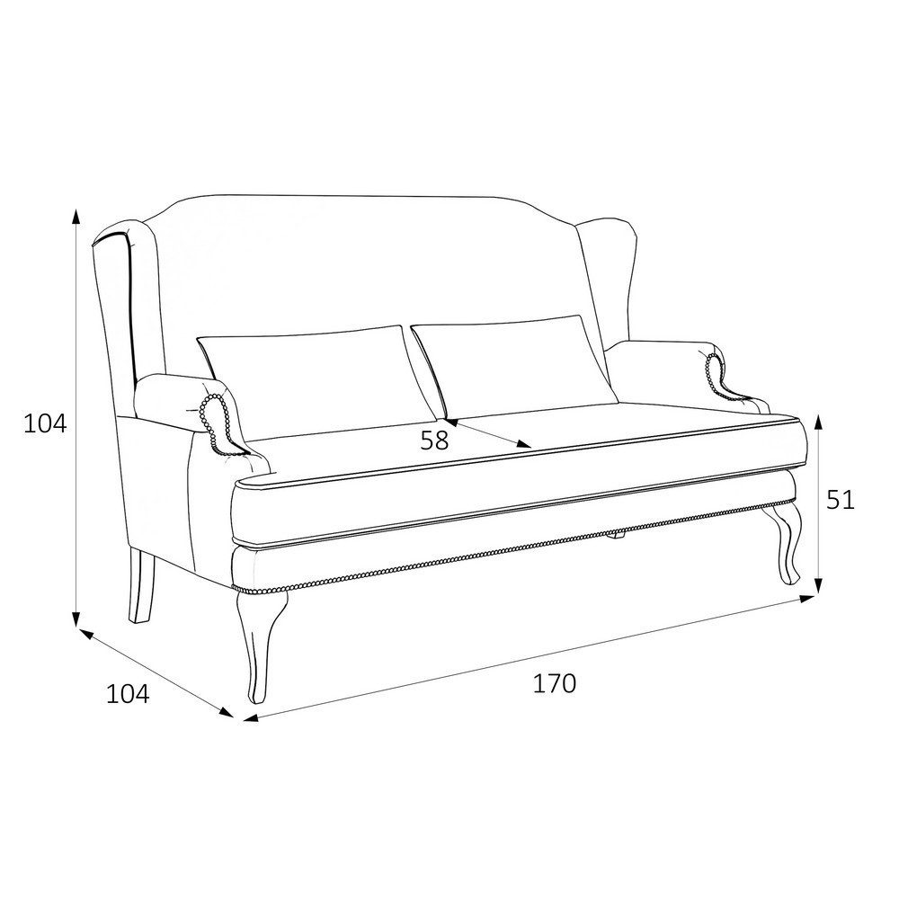 СОФА KREIND - ФРЕНСИС M14-BN-B08