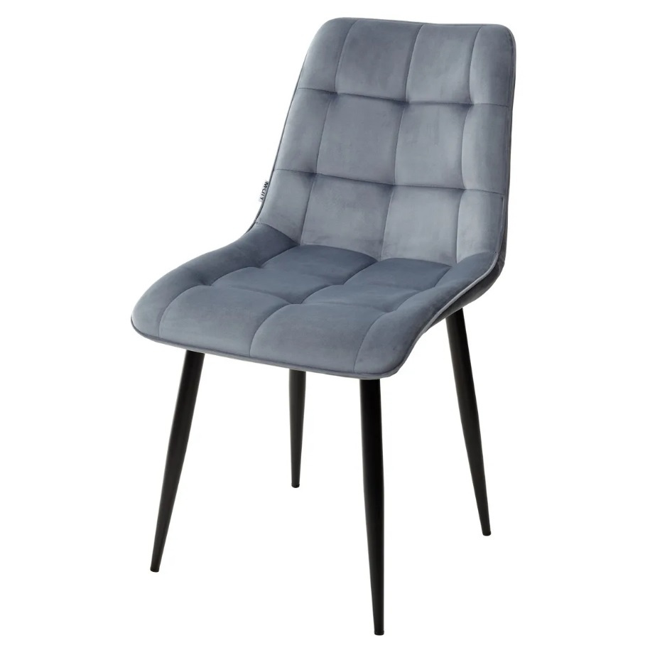 СТУЛ CHIC-M - BLUVEL-06 BLUE/ЧЕРН КАРКАС