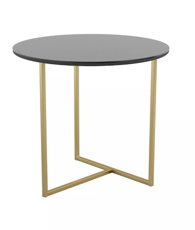 СТОЛ ЖУРНАЛЬНЫЙ АЛЬБАНО - GLASS (ЧЕРНАЯ LACTOBEL)