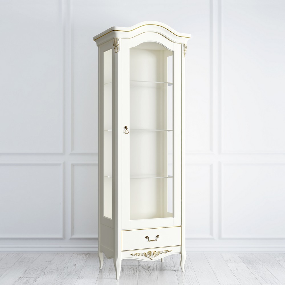 ВИТРИНА 1-ДВ ROMANTIC-K - R190G СЛ.КОСТЬ С ЗОЛ ПАТ.
