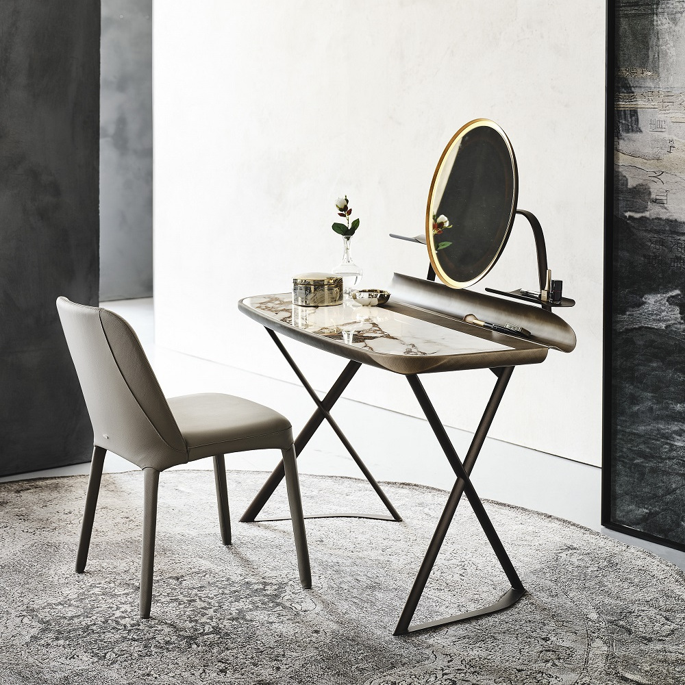 СТОЛ ТУАЛЕТНЫЙ COCOON TROUSSE - BRUSHED BRONZE/KM12 BRECCIA