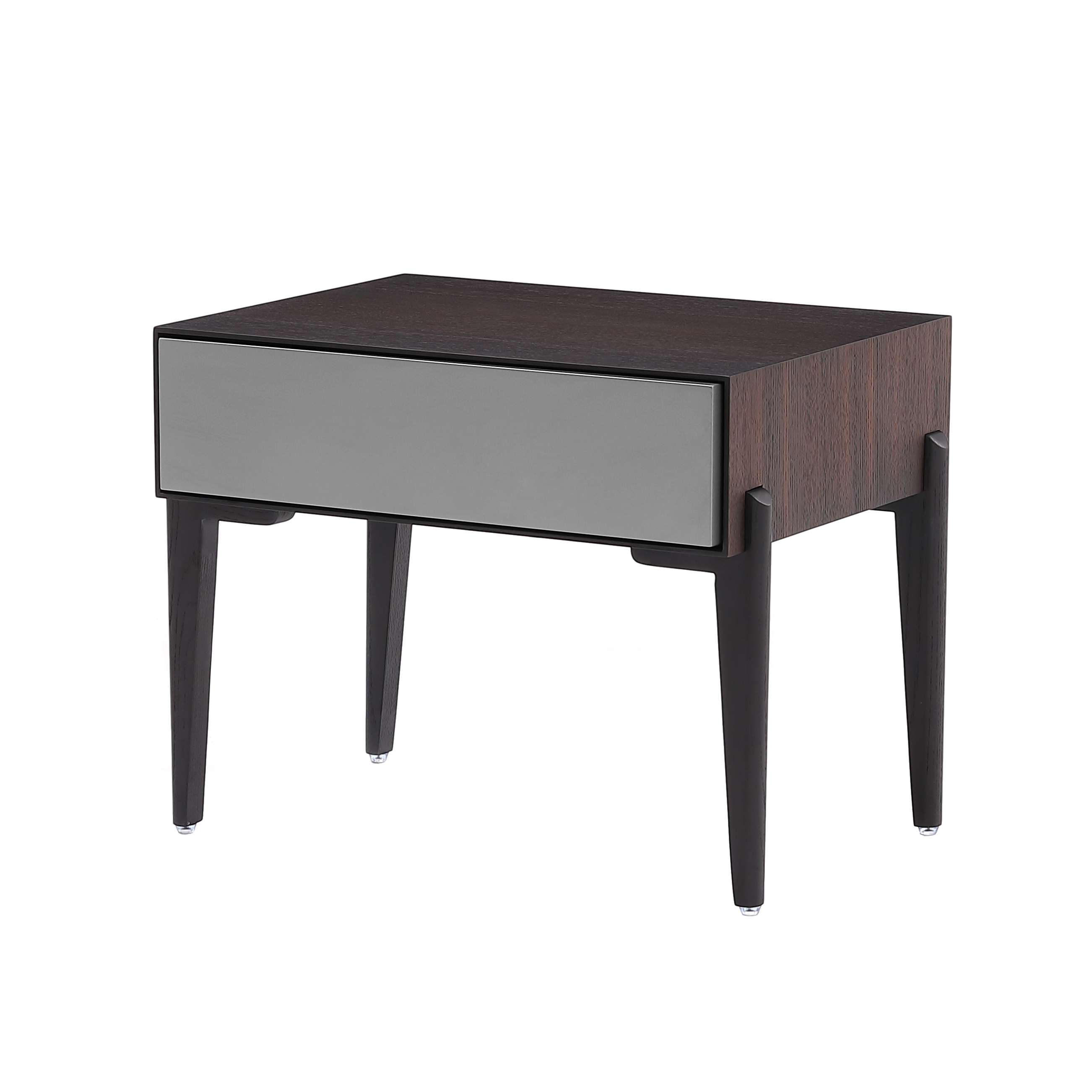 ТУМБА ПРИКРОВАТНАЯ SPAZIO - BRK2113 ДУБ ТЕМНЫЙ