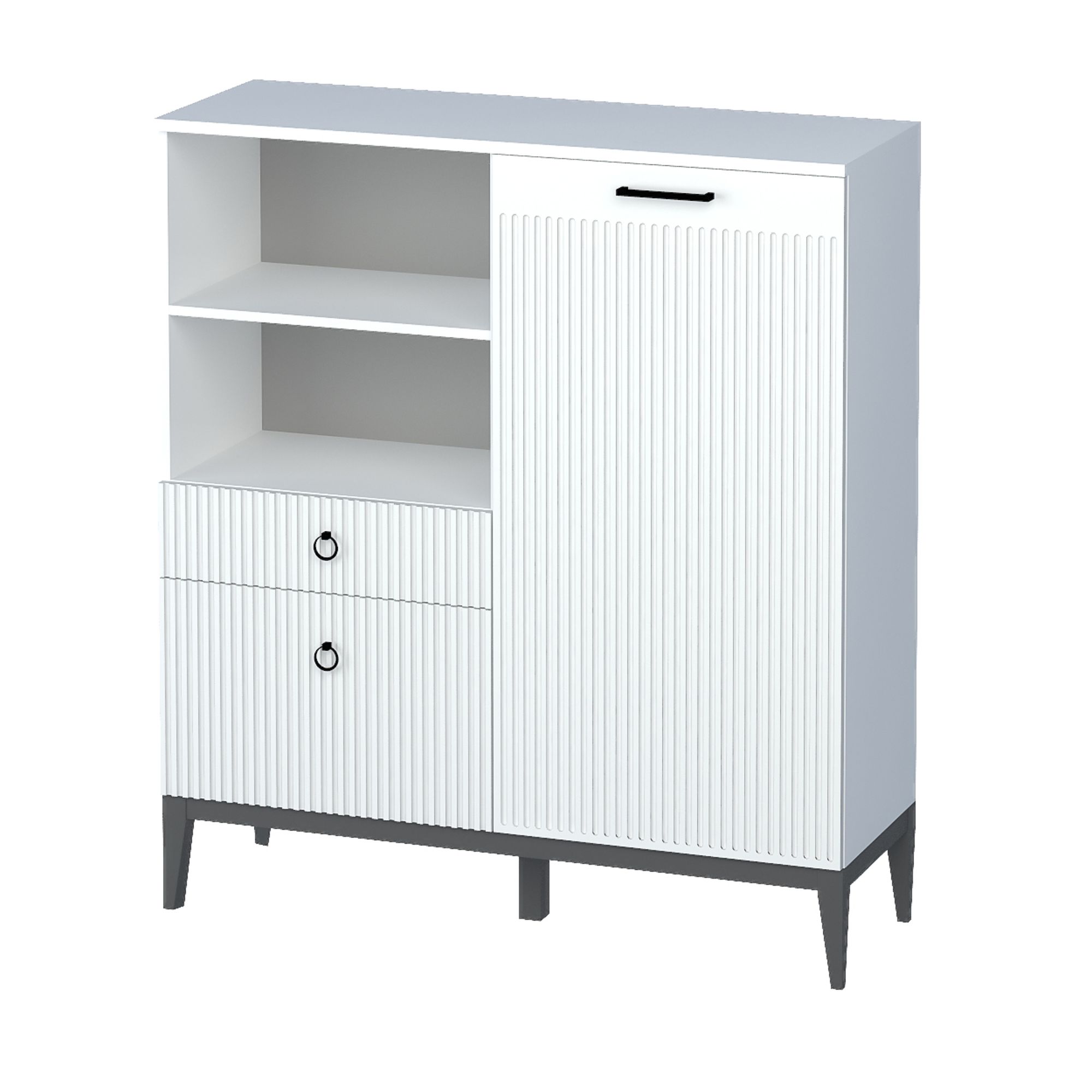 ШКАФ ХИЛТОН-H - ХТ-270.04 БЕЛЫЙ ПРЕМИУМ