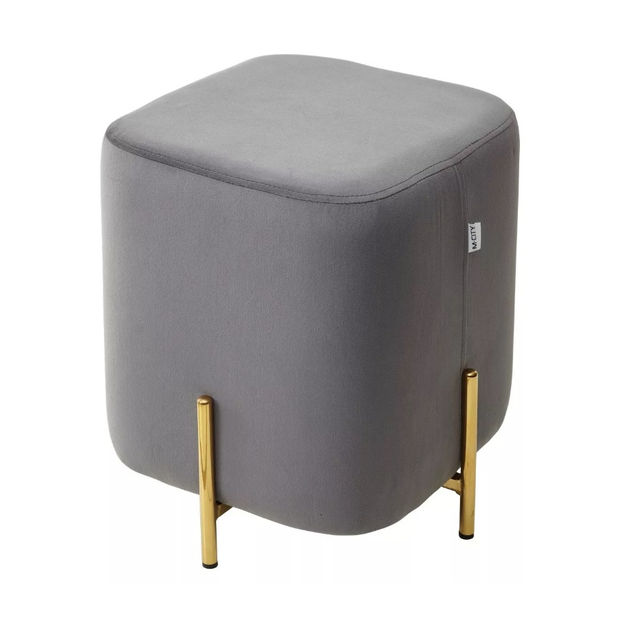 ПУФ ARES - BLUVEL14/GREY GOLD