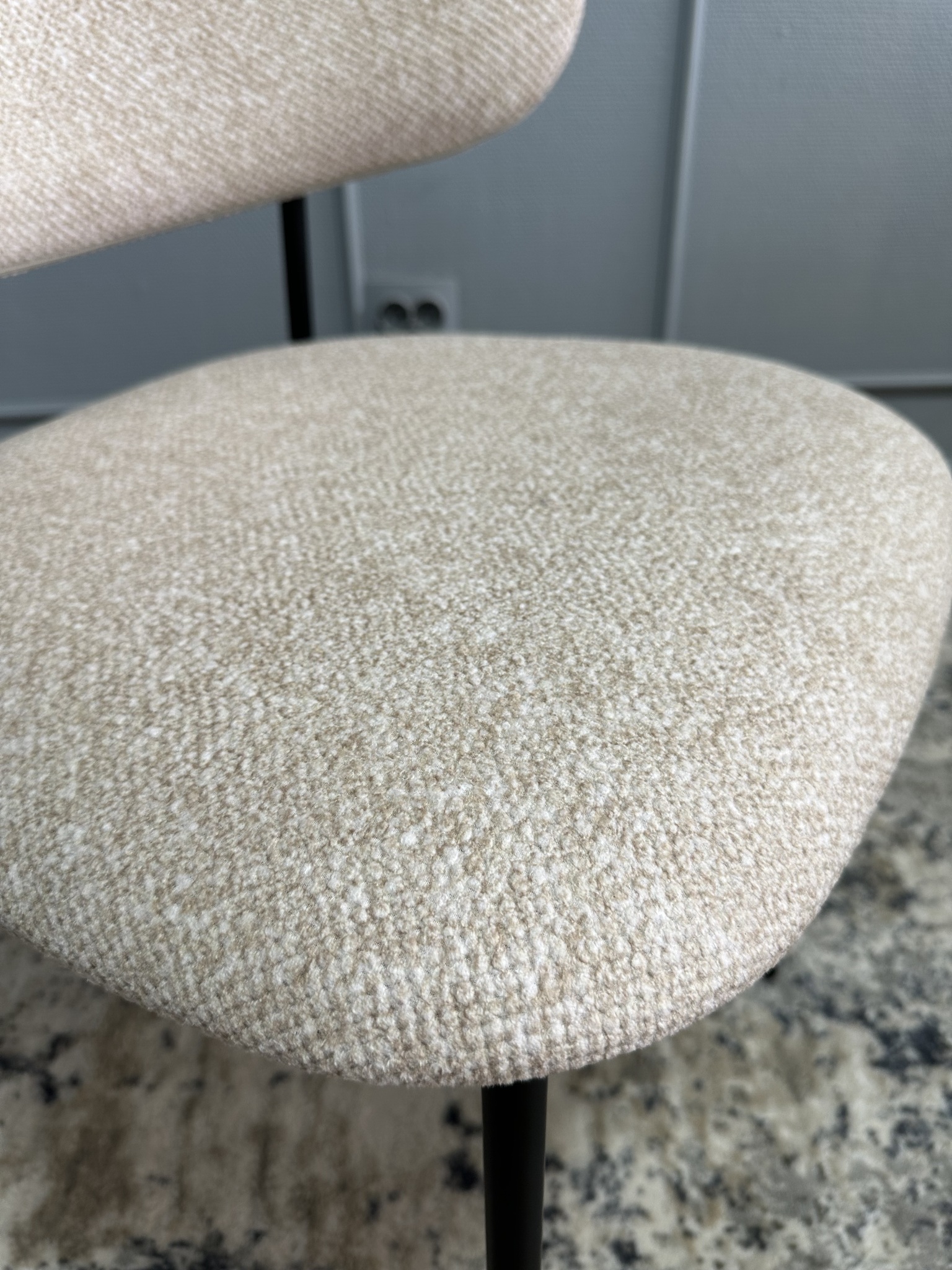 СТУЛ 309SD - ЧЕРНЫЙ/БЕЖЕВЫЙ B01