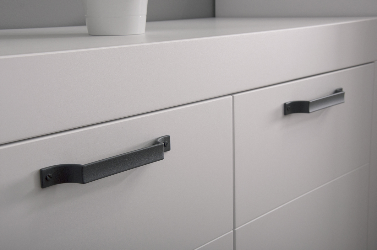 КРЕДЕНЦИЯ НОРВЕГИЯ - БЕЛЫЙ/ ФАСАД БЕЛЫЙ КРАП