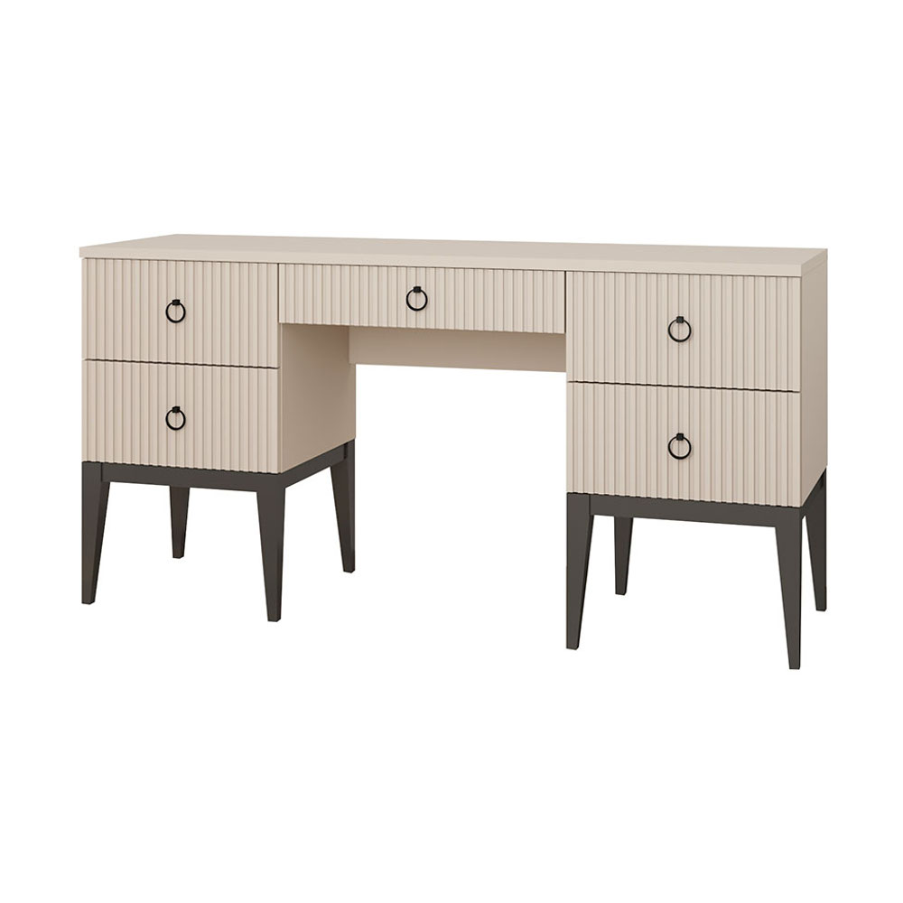 СТОЛ ТУАЛЕТНЫЙ ХИЛТОН-H - ХТ-503.01 КАШЕМИР СЕРЫЙ