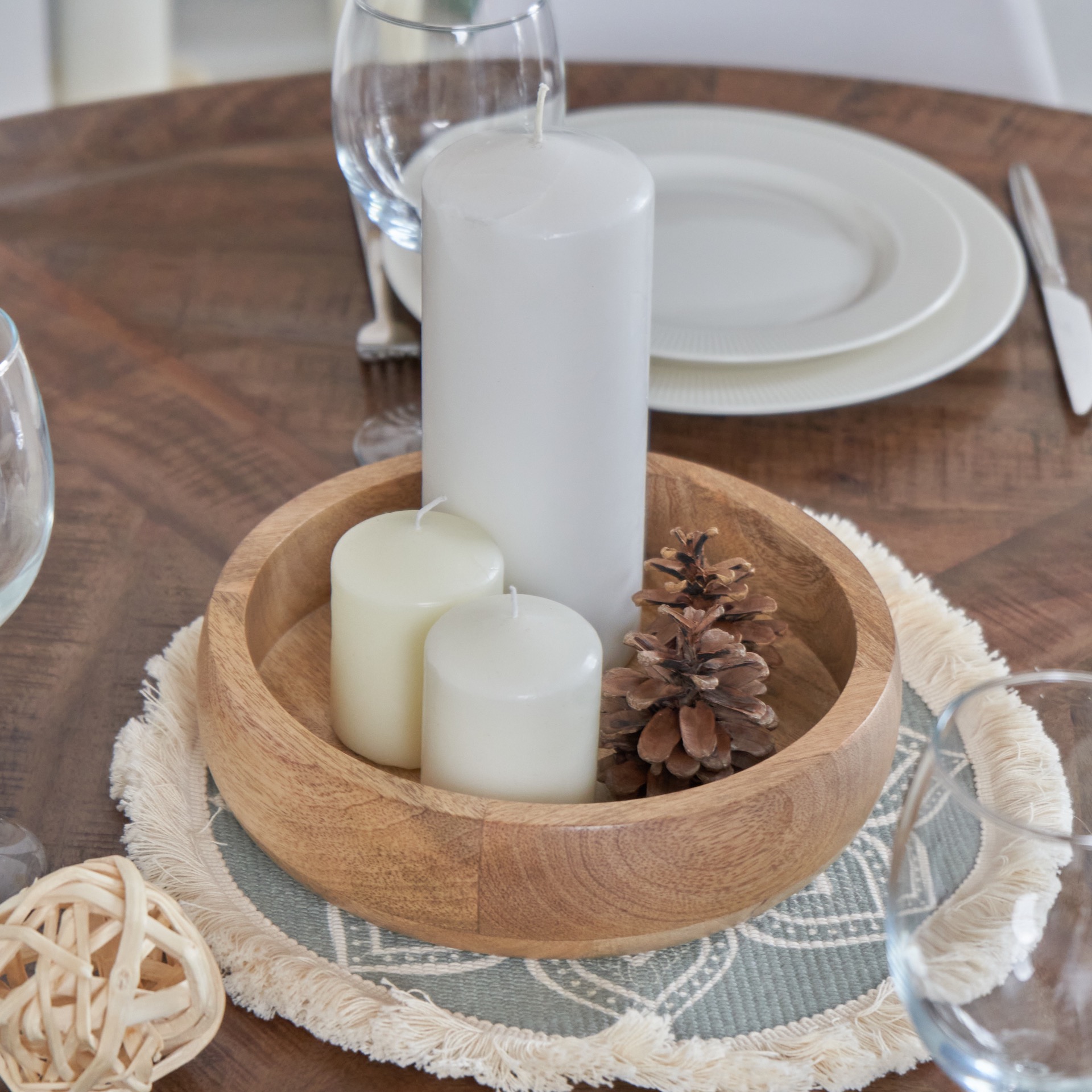 НАБОР ТАРЕЛОК AP LOFT - 3В1 ТАРЕЛКИ ДЕРЕВЯННЫЕ