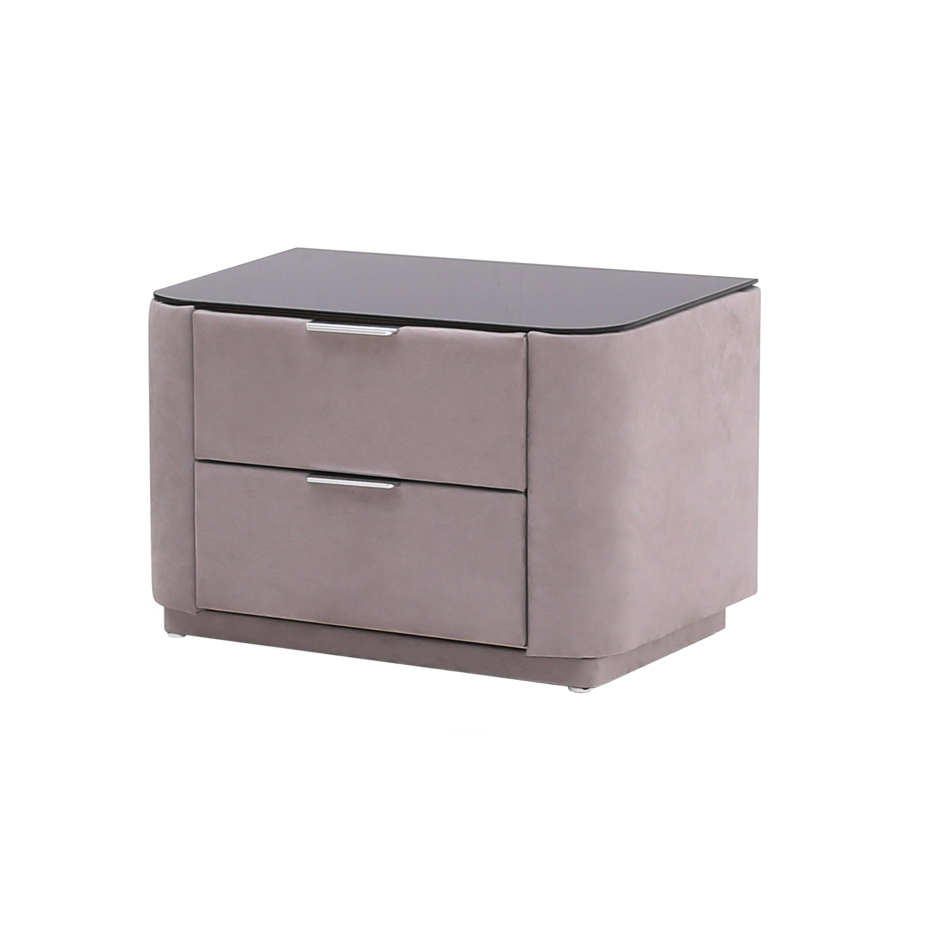 ТУМБА ПРИКРОВАТНАЯ HENDRIX - K260 ТКАНЬ ПЕПЕЛЬНО-СЕРЫЙ