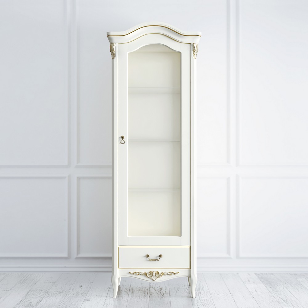 ВИТРИНА 1-ДВ ROMANTIC-K - R190G СЛ.КОСТЬ С ЗОЛ ПАТ.