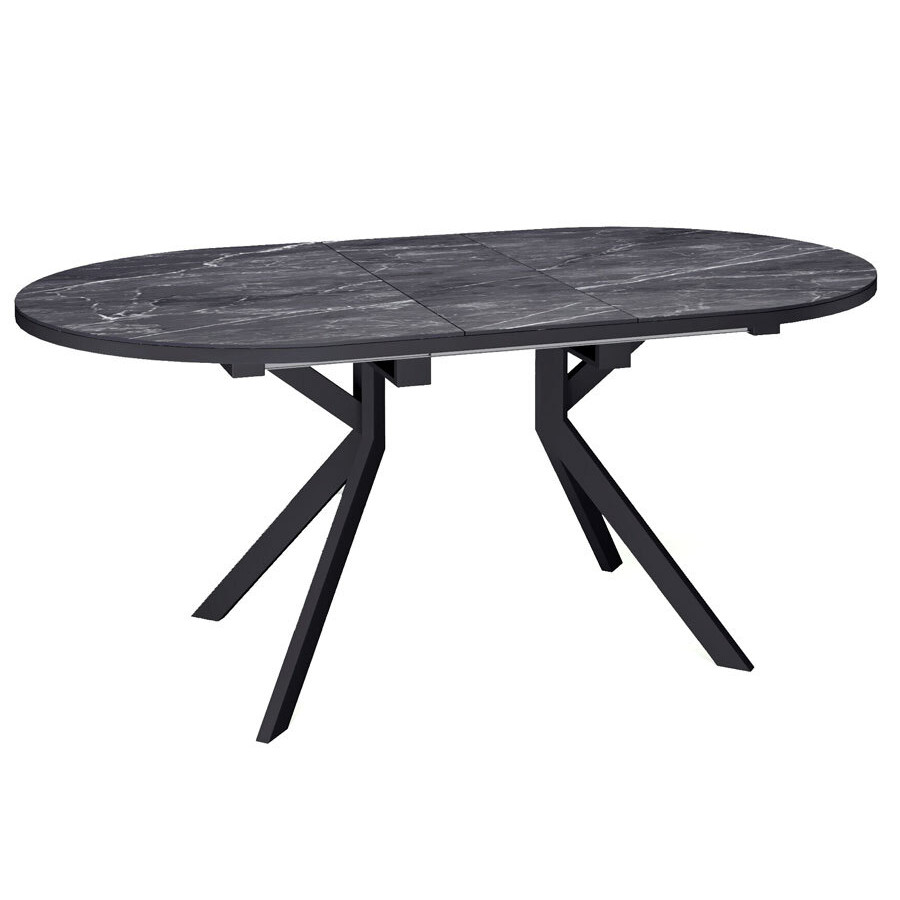 СТОЛ ОБЕДЕННЫЙ DO1300 - ЧЕРНЫЙ/КЕРАМ.ЧЕРН