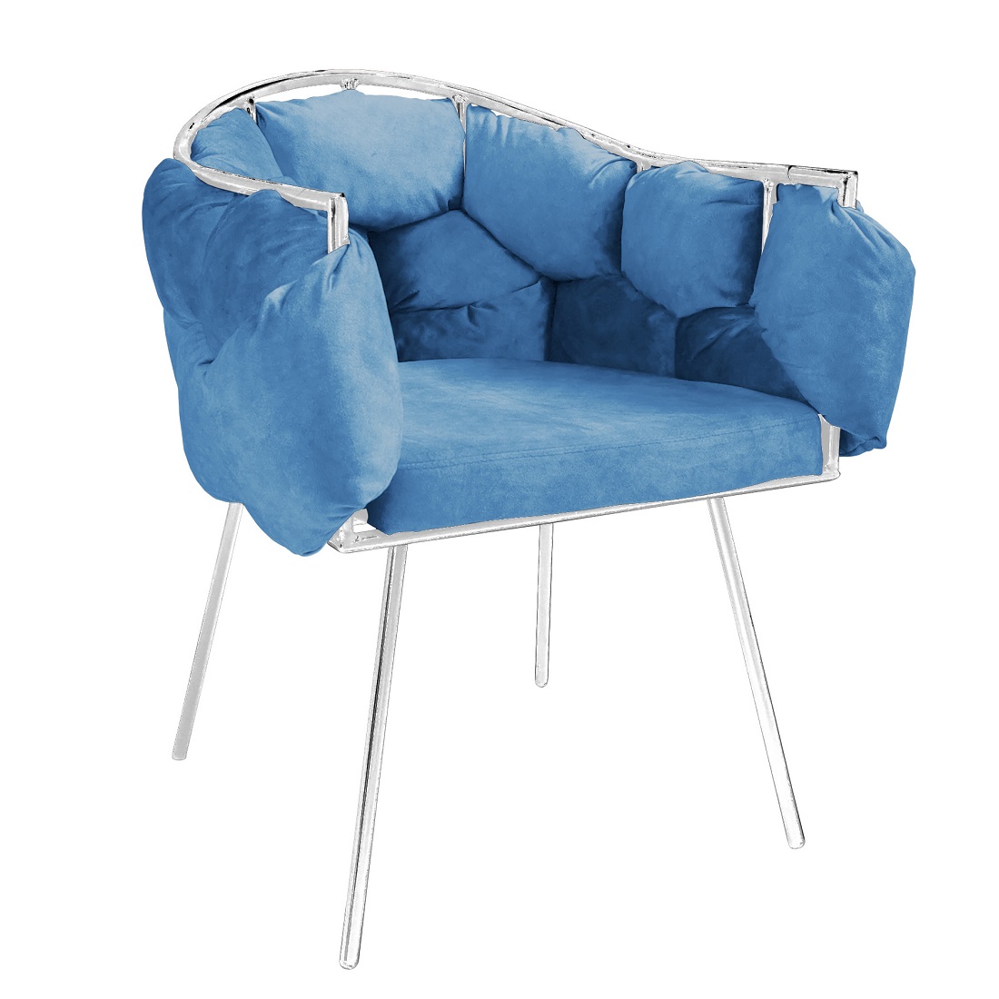 КРЕСЛО РОК - VELUTTO 47 /МЕТАЛЛ АЛЮМИНИЙ