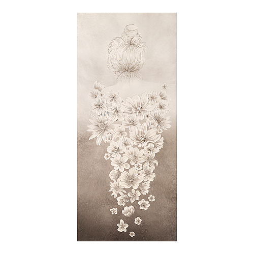 КАРТИНА С РАМОЙ КАНВАС ПОСТЕР - 625637/GRAF24089 ДЕВ В ЦВЕТАХ