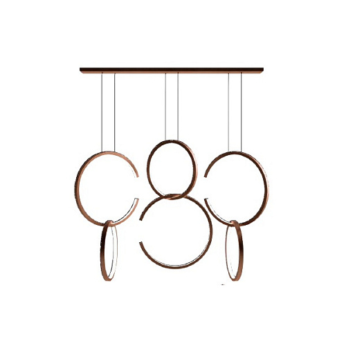 ЛЮСТРА CIPRIANI - S592 BRUSHED COPPER