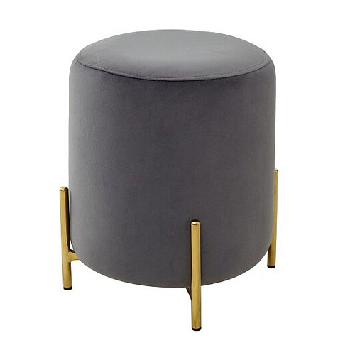 ПУФ RICE - BLUVEL-14 GREY/ GOLD