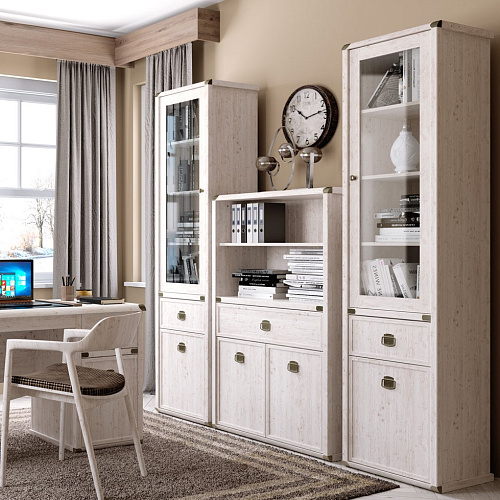 ШКАФ MAGELLAN - 2D1S  ОТКРЫТЫЙ СОСНА ВИНТАЖ