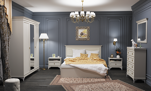 КРОВАТЬ АГАТА-З - АТ-17В 180*200 Б/О ДУБ СЕДАН