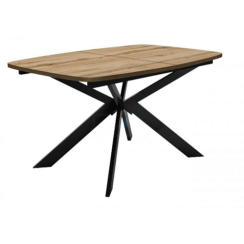 СТОЛ ОБЕДЕННЫЙ B140 - B140/ДУБ ГАЛИФАКС/ЧЕРНЫЙ