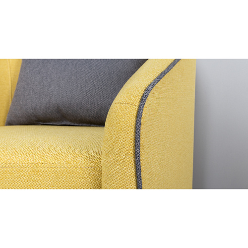 КРЕСЛО Д/ОТДЫХА БЕРНИС - ТК447 САГА ЕЛЛОУ/САГА ДАРК ГРЕ