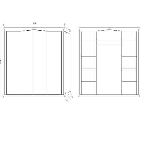 ШКАФ 4-ДВ ALLANA (0041860491)