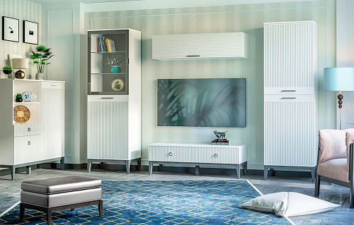 ШКАФ ХИЛТОН-H - ХТ-270.04 БЕЛЫЙ ПРЕМИУМ