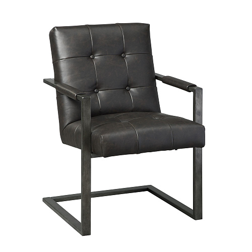 КРЕСЛО ОФИСНОЕ STARMORE - H633-02A ЭКОКОЖА СЕРАЯ