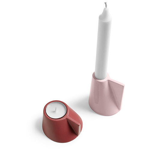 НАБОР ПОДСВЕЧНИКОВ CALLIGARIS - LINO(2 ШТ.)M7191001 PINK/OXIDE