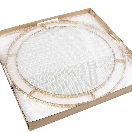 ЗЕРКАЛО 6005-Zm3 - В РАМЕ/ЦВЕТ БЕЛОЕ ЗОЛОТО/D 60СМ