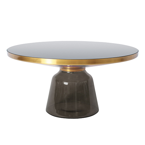 СТОЛ ЖУРНАЛЬНЫЙ LOTUS T - TG-26 D75 СМ СТЕКЛО СЕРОЕ+ЗОЛ