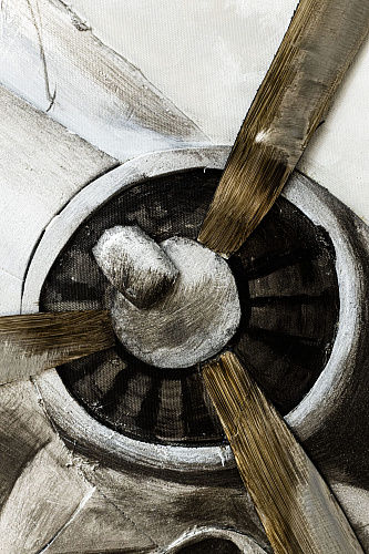 КАРТИНА С РАМОЙ АРТ ДЕКОР - MH-457 САМОЛЕТ