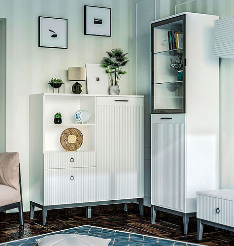 ШКАФ ХИЛТОН-H - ХТ-270.04 БЕЛЫЙ ПРЕМИУМ