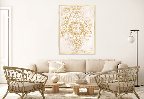 КАРТИНА С РАМОЙ РЕПРОДУКЦИИ КА - GRAF23012/МАНДАЛА СЧАСТЬЯ