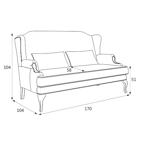 СОФА KREIND - ФРЕНСИС M14-BN-B08