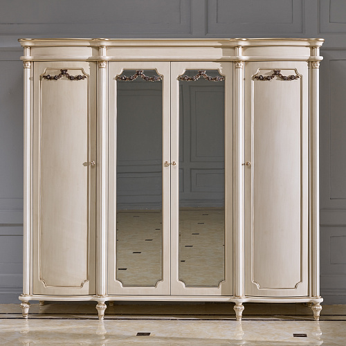 ШКАФ 4-ДВ ASTORIA WHITE (0041860450)