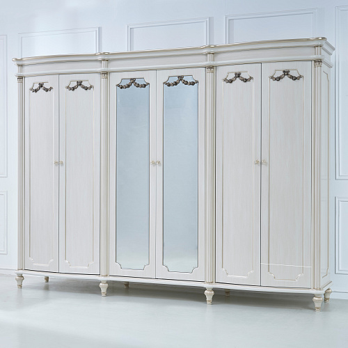 ШКАФ 6-ДВ ASTORIA WHITE (0041880096)