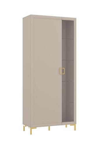 ШКАФ ДОЛЬЧЕ-А - ДЛ-205.03 КАШ СЕР+ТРЮФ КОРИЧ