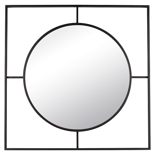 ЗЕРКАЛО 8082-Z1 - В РАМЕ/ЦВЕТ ЧЕРНЫЙ/80*80 СМ