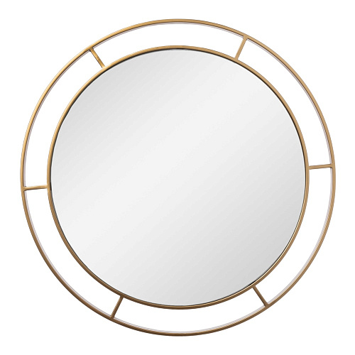 ЗЕРКАЛО 6005-Zm3 - В РАМЕ/ЦВЕТ БЕЛОЕ ЗОЛОТО/D 60СМ