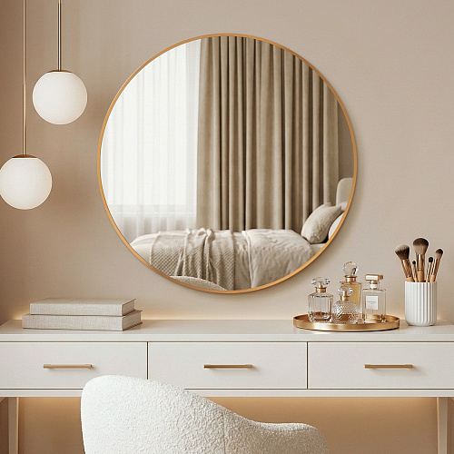 ЗЕРКАЛО 7068-Zm2 - В РАМЕ/ЦВЕТ МЕДНЫЙ/D70СМ