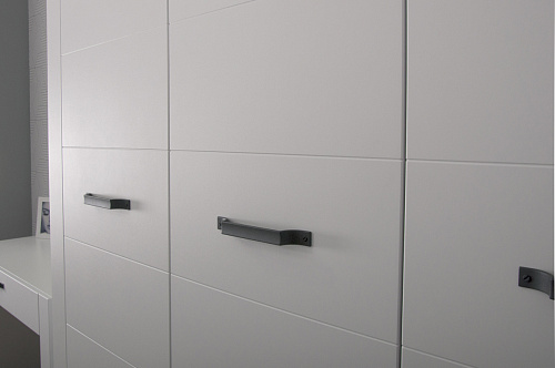 ШКАФ 2-ДВ НОРВЕГИЯ - Ш2 БЕЛЫЙ/ФАСАД БЕЛЫЙ КРАП