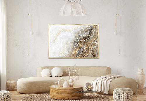 КАРТИНА С РАМОЙ КАНВАС ПОСТЕР - 818702/GRAF24045 МРАМОР 1