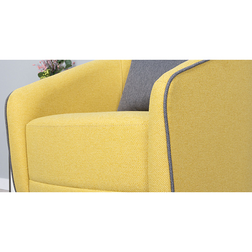 КРЕСЛО Д/ОТДЫХА БЕРНИС - ТК447 САГА ЕЛЛОУ/САГА ДАРК ГРЕ