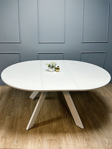 СТОЛ ОБЕДЕННЫЙ RL1100 - БЕЛЫЙ/СТ.БЕЛОЕ ГЛЯНЕЦ/RL БЕЛЫЙ